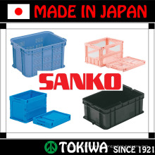 Variedad de pallets y cajas plásticos fuertes y ligeros de SANKO Co., Ltd. Hecho en Japón (caja de empaquetado de los alimentos plásticos)